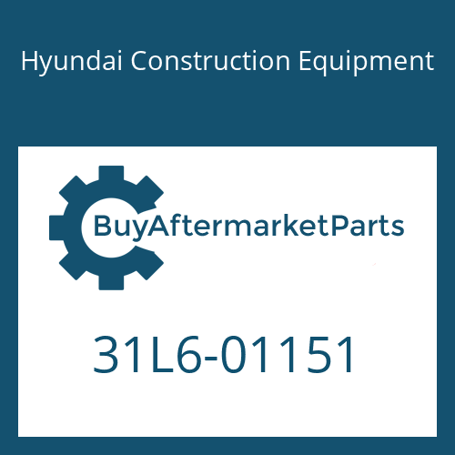 31L6-01151 Hyundai Construction Equipment PLATE