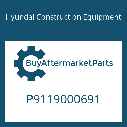 P9119000691 Hyundai Construction Equipment O-RING