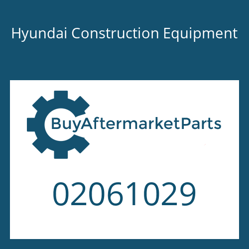 02061029 Hyundai Construction Equipment SCREW-CAP