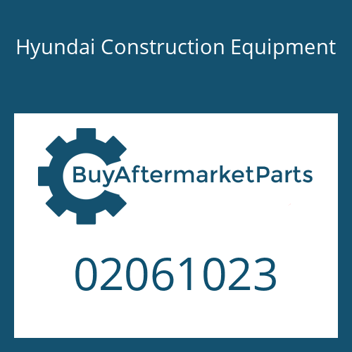 02061023 Hyundai Construction Equipment SCREW-CAP