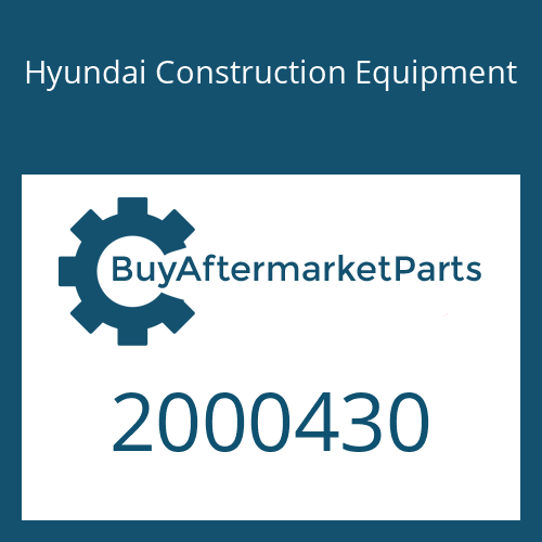 2000430 Hyundai Construction Equipment Shaft Assy-Idler
