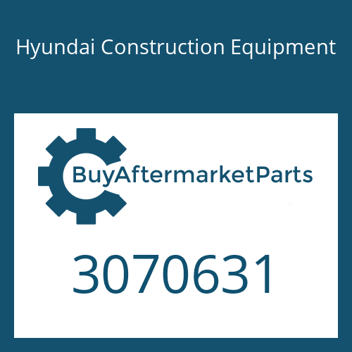 3070631 Hyundai Construction Equipment Stator