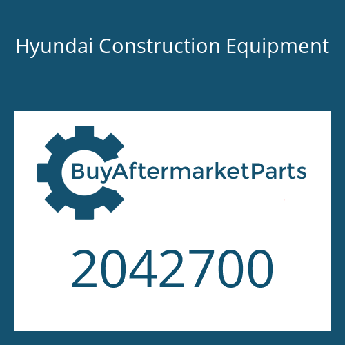 2042700 Hyundai Construction Equipment Housing
