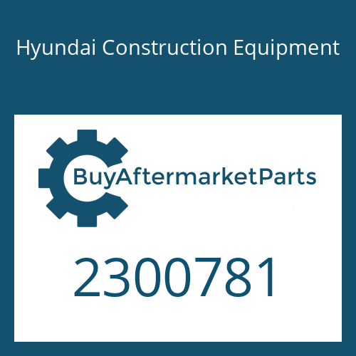 2300781 Hyundai Construction Equipment SEAL KIT