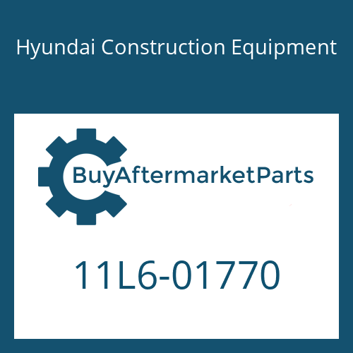 11L6-01770 Hyundai Construction Equipment PLATE