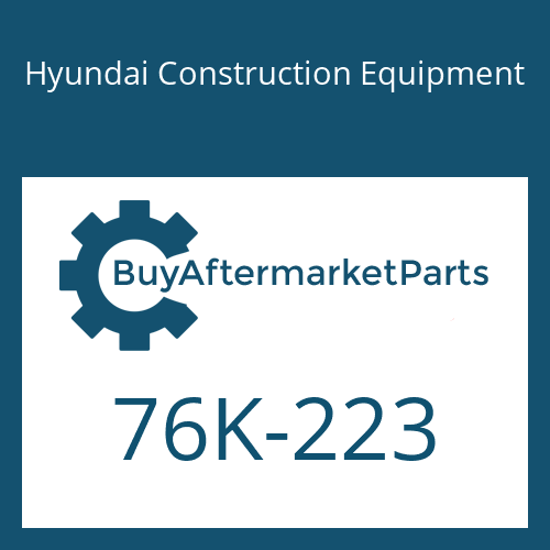 76K-223 Hyundai Construction Equipment O-RING