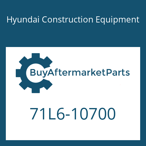 71L6-10700 Hyundai Construction Equipment PLATE-BOTTOM