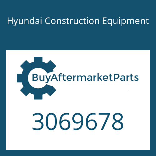 3069678 Hyundai Construction Equipment Gasket
