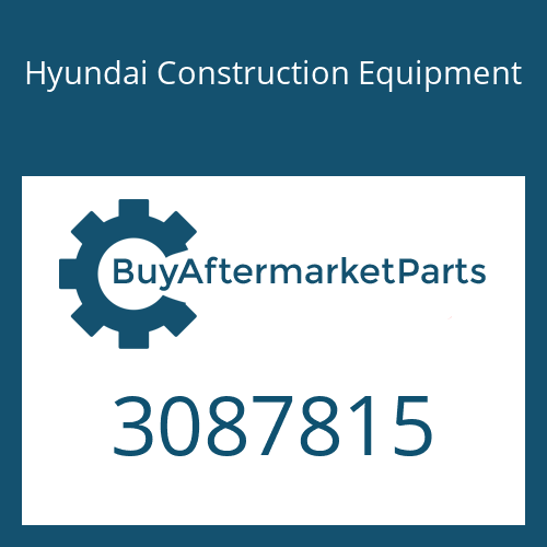 3087815 Hyundai Construction Equipment PLUG-RETAINER