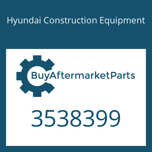 3538399 Hyundai Construction Equipment TURBOCHARGER ASSY