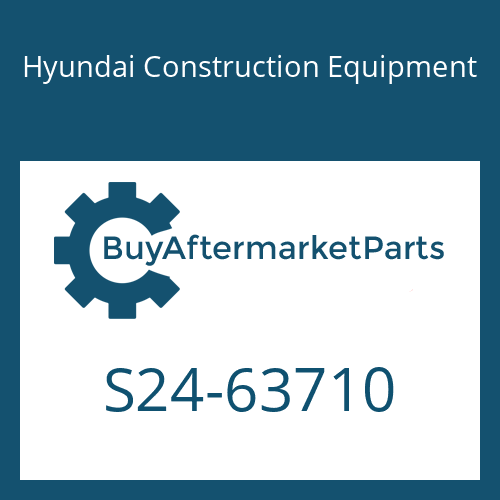 S24-63710 Hyundai Construction Equipment Port Plate-Rear