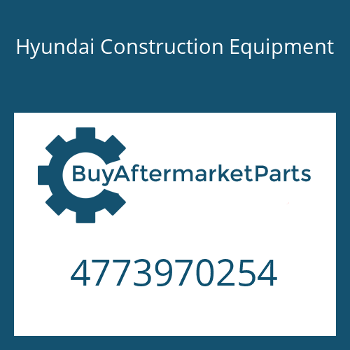 4773970254 Hyundai Construction Equipment Pipe