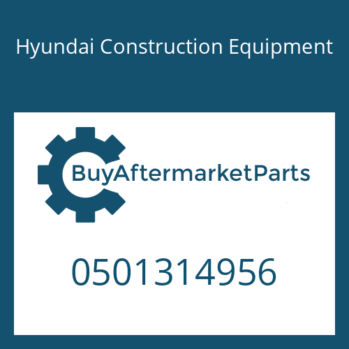 0501314956 Hyundai Construction Equipment Plug-Screw