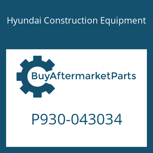 P930-043034 Hyundai Construction Equipment HOSE ASSY-ORFS&THD