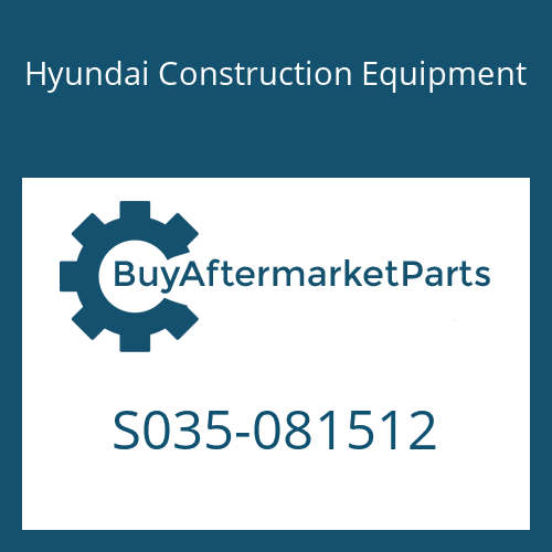 S035-081512 Hyundai Construction Equipment BOLT-W/WASHER