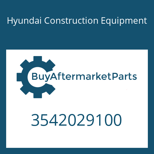 3542029100 Hyundai Construction Equipment PIN-CENTER