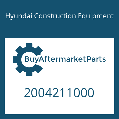 2004211000 Hyundai Construction Equipment BLOCK ASSY-AUX