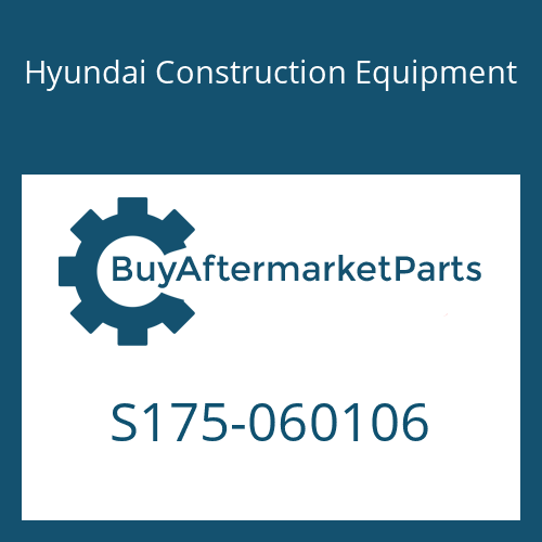 S175-060106 Hyundai Construction Equipment BOLT-SOCKET