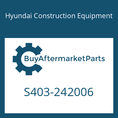 S403-242006 Hyundai Construction Equipment WASHER-PLAIN