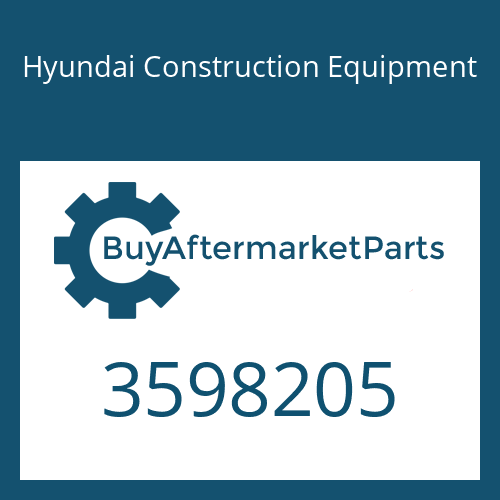 3598205 Hyundai Construction Equipment Housing-Turbine