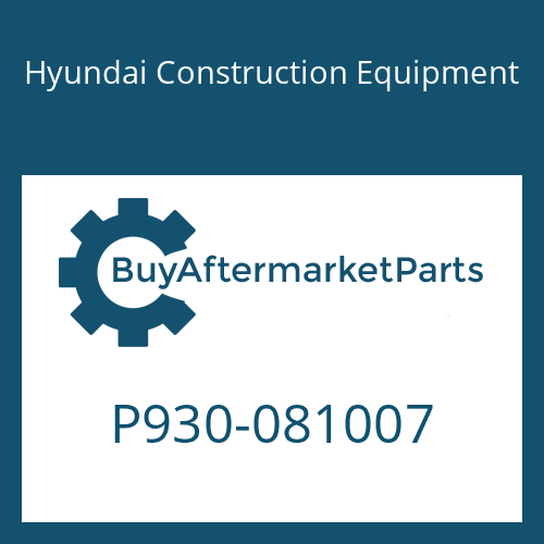 P930-081007 Hyundai Construction Equipment HOSE ASSY-ORFS&THD