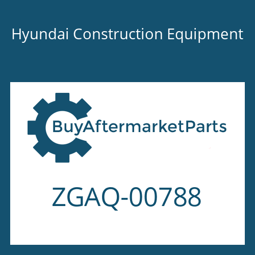 ZGAQ-00788 Hyundai Construction Equipment PLATE-TYPE