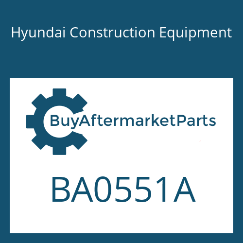 BA0551A Hyundai Construction Equipment Deleted