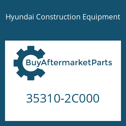 35310-2C000 Hyundai Construction Equipment Injector