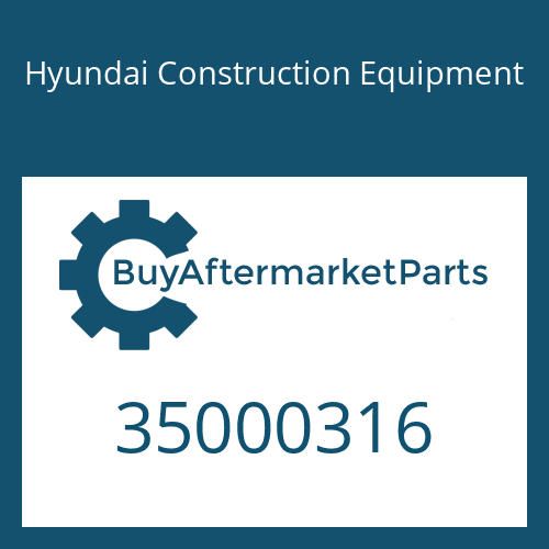 35000316 Hyundai Construction Equipment Washer