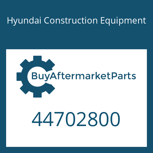 44702800 Hyundai Construction Equipment NIPPLE