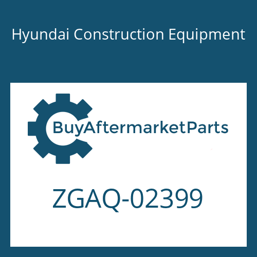 ZGAQ-02399 Hyundai Construction Equipment COUPLING