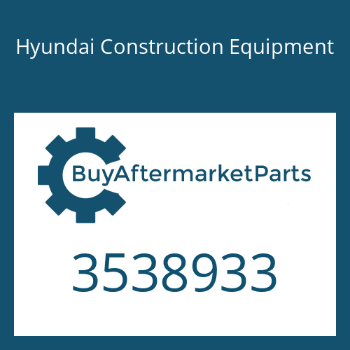 3538933 Hyundai Construction Equipment O-RING