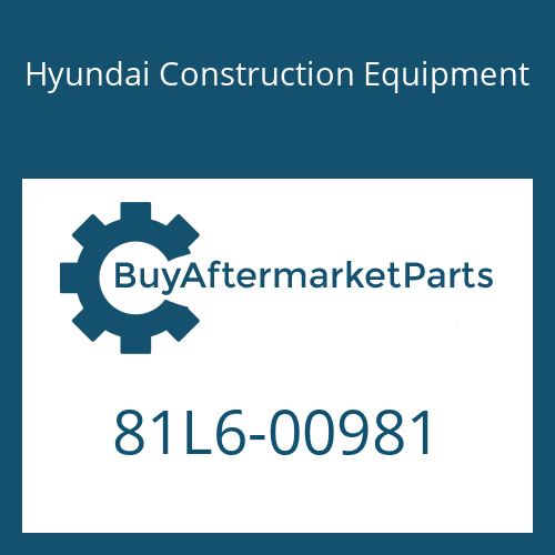 81L6-00981 Hyundai Construction Equipment SHAFT-DRIVE RR