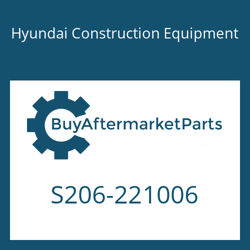 S206-221006 Hyundai Construction Equipment NUT-HEX