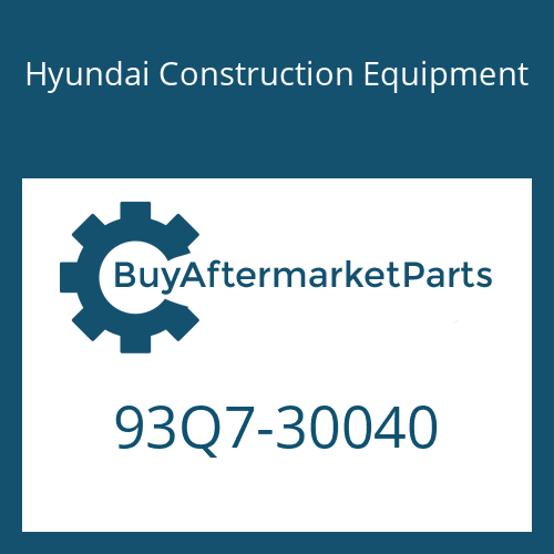 93Q7-30040 Hyundai Construction Equipment MANUAL-OPERATOR