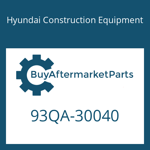 93QA-30040 Hyundai Construction Equipment MANUAL-OPERATOR