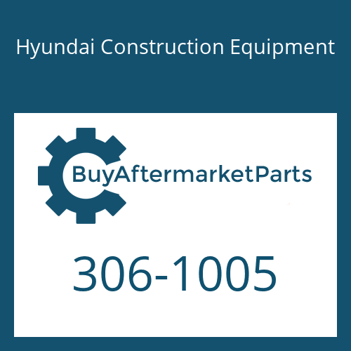 306-1005 Hyundai Construction Equipment Plate