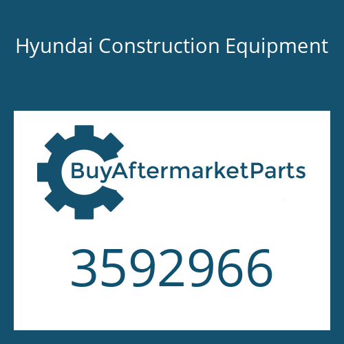 3592966 Hyundai Construction Equipment BEARING-THRUST
