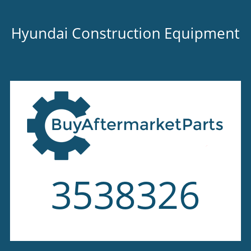 3538326 Hyundai Construction Equipment Plate-Clamping