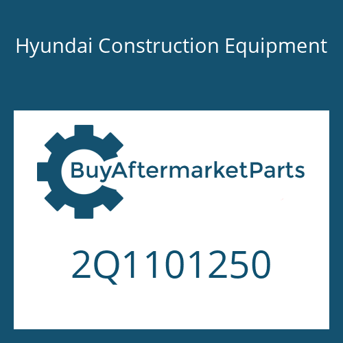 2Q1101250 Hyundai Construction Equipment O-RING