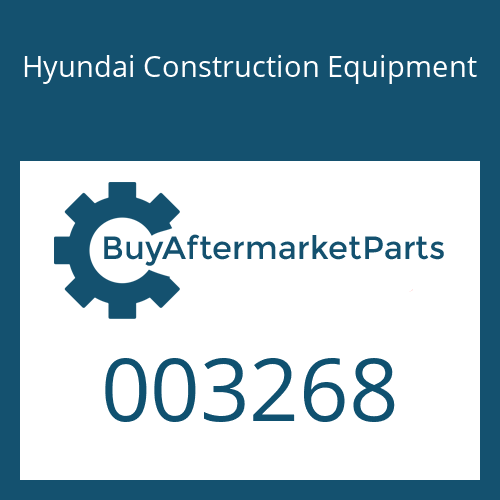 003268 Hyundai Construction Equipment Screw-Socket