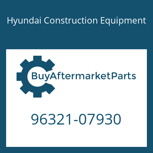 96321-07930 Hyundai Construction Equipment Ball-Steel