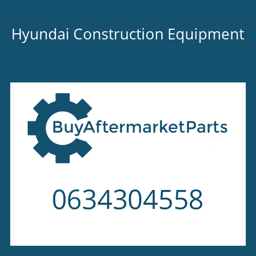 0634304558 Hyundai Construction Equipment O-Ring