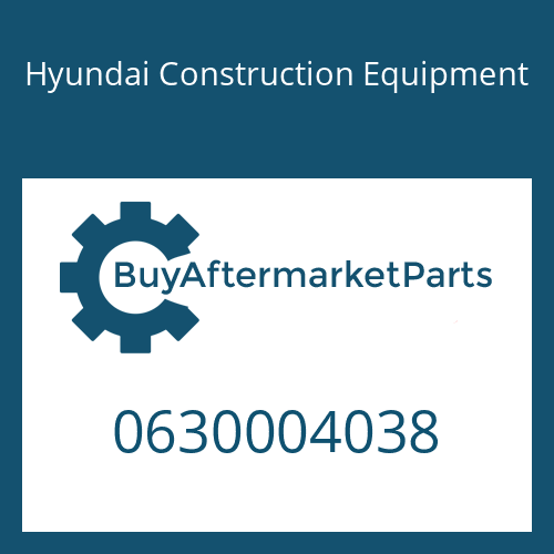 0630004038 Hyundai Construction Equipment Shim-Ring(0.5t)