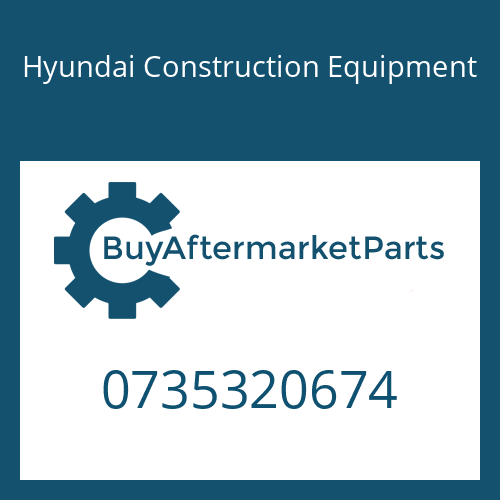0735320674 Hyundai Construction Equipment Cage-Needle