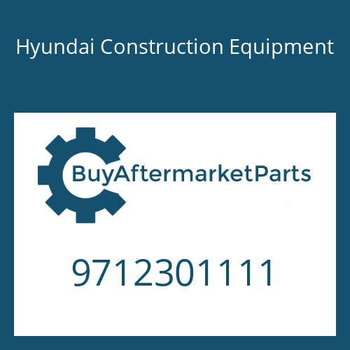 9712301111 Hyundai Construction Equipment Plug