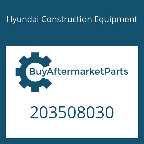 203508030 Hyundai Construction Equipment BOLT-SOCKET