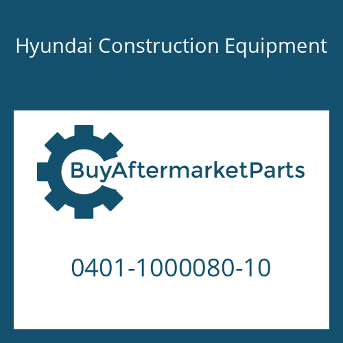 0401-1000080-10 Hyundai Construction Equipment O-Ring