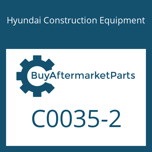 C0035-2 Hyundai Construction Equipment Gear A Idler