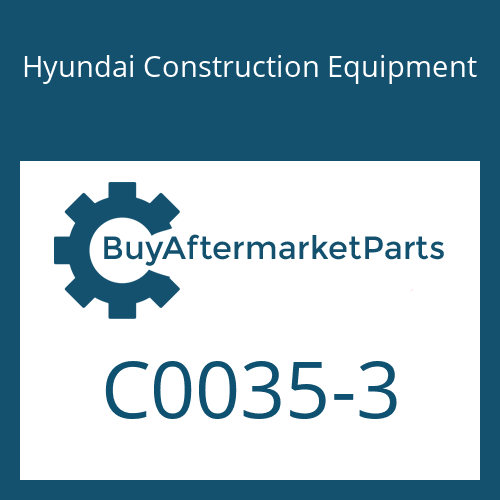 C0035-3 Hyundai Construction Equipment Gear B Idler
